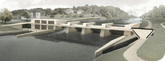 Erneuerung Wasserkraftwerk Hagneck: Provisorischen Brücke