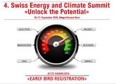 Swiss Energy and Climate Summit: Early Bird Rabatt von 20% bis 15. Mai