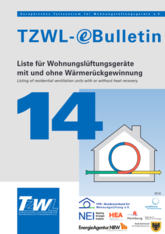 Wohnungslüftung: TZWL veröffentlicht Vergleich von geprüften Geräten