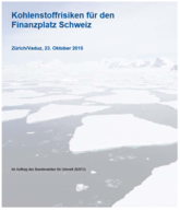 Kohlenstoffrisiken: Erste Studie für den Schweizer Finanzplatz